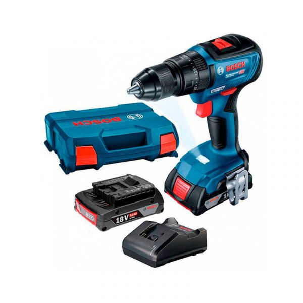 Шуруповерт аккумуляторный Bosch GSB 18V-50 plus 2x2.0 Ah (06019H5100)