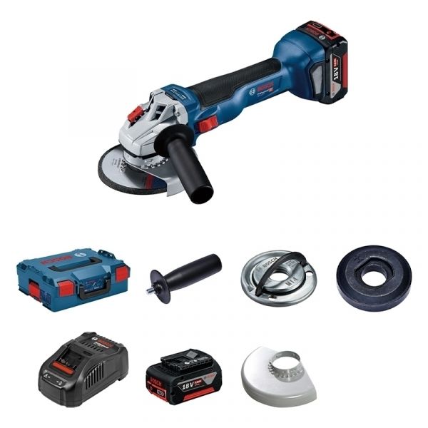 Akkumulyatorlu bucaqlı pardaqlama Bosch GWS 18V-10, 06019J4004