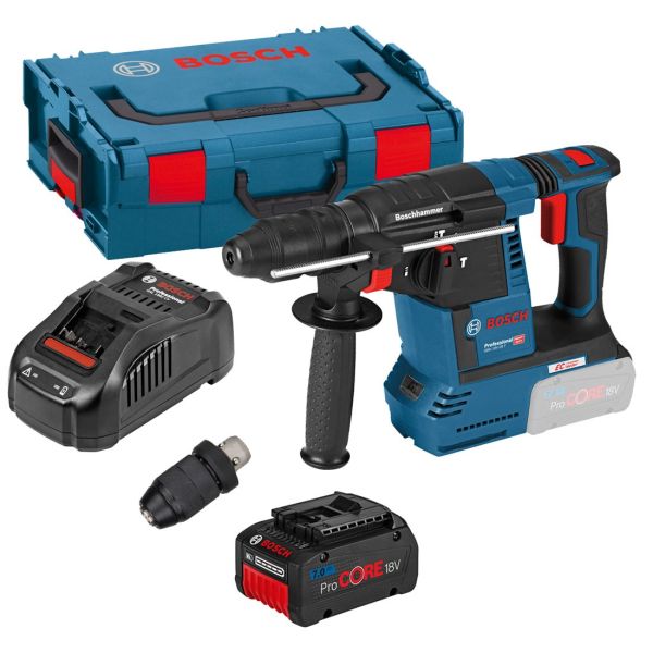 Akkumulyatorlu perforator Bosch GBH 18V-26, 1x8 Ач+GAL 1880 CV 0615990M3N
