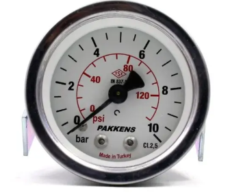 Манометр сухого типа (0-10 бар/40 мм 1/8"B панельное крепление) Pakkens 0401000307