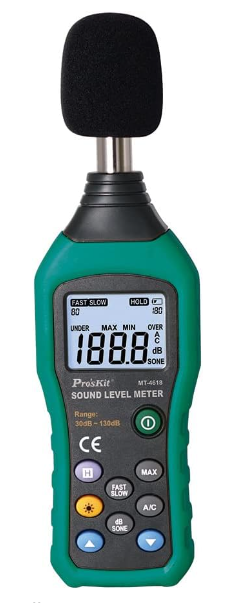 Səs səviyyəsinin rəqəmsal ölçülməsi Pro'skit MT-4618