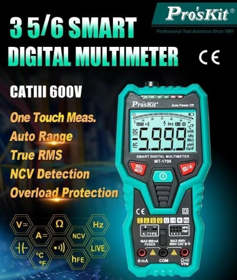Multimetr rəqəmsal Pro'skit MT-1708