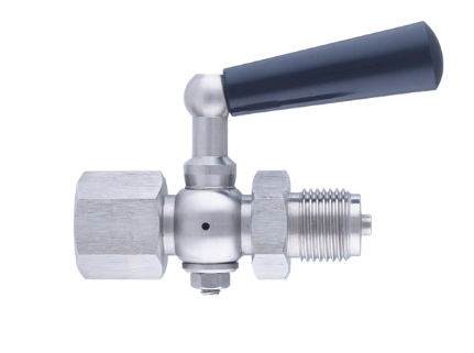 Üç gedişli təzyiq ölçmə kranı manometr üçün Pakkens PN 64 paslanmaz (G1/2"-G1/2") 91042500000