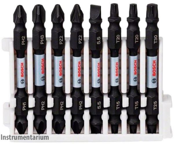 Набор двусторонних и ударных сверл PH1/PH2, PH2/PH3, PH2/PZ2 (2 шт) Bosch 2608522344