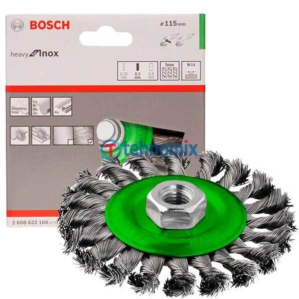 Fırça halqavari Bosch M14 0.5x115 mm (2608622106)