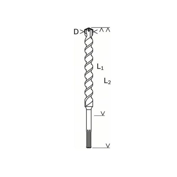 Burğu beton üçün SDS-max-4 40x400/520 mm Bosch 2608685877