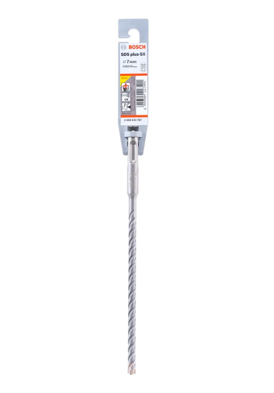 Burğu dəsti SDS-plus-5X 7x100х160 mm  (10 ədəd)  Bosch 2608833897