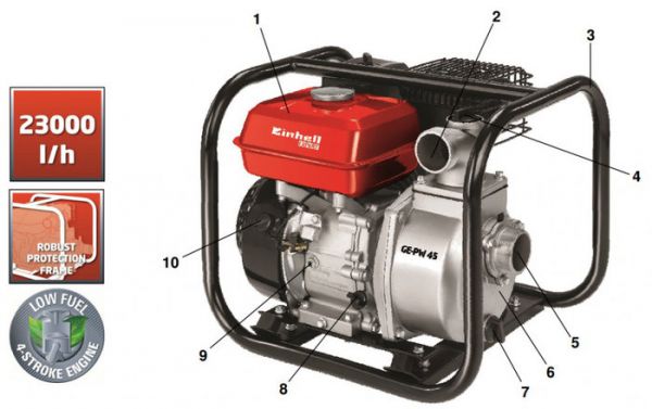 Мотопомпа Einhell GE-PW 45 (4171370)