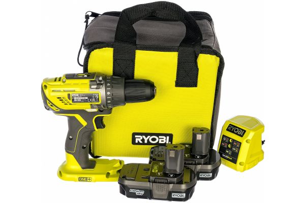 Дрель-шуруповерт аккумуляторная Ryobi R18DD3-213S ONE+ 5133003352