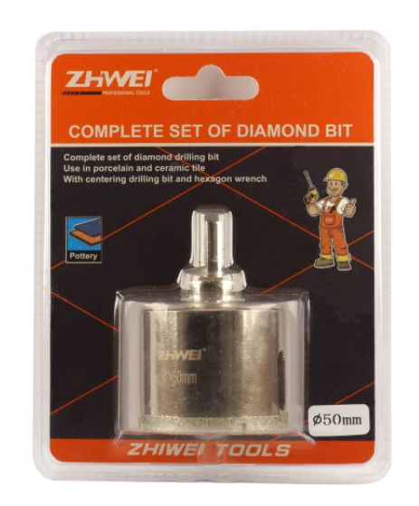 Almaz buruq kafel üçün 50 mm Zhwei