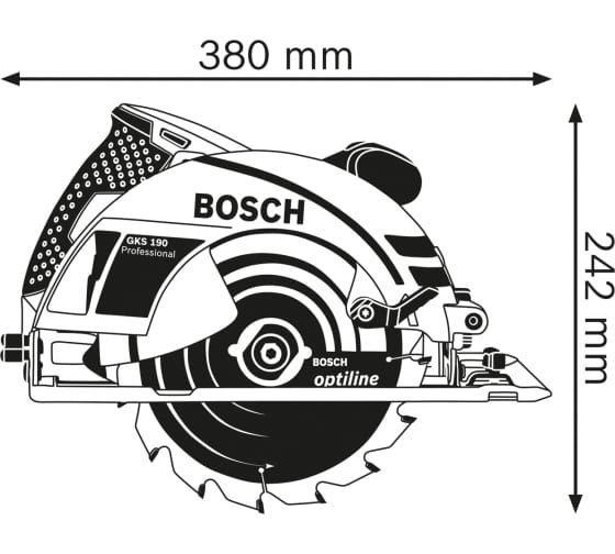 Mişar dairəvi Bosch GKS 190 (0601623000)