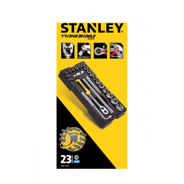 Набор ключей 1/2" 23 шт Stanley STMT1-74726