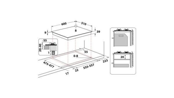 Газовая варочная поверхность Hotpoint-Ariston 9YPSN 645(OW) GH R/HA