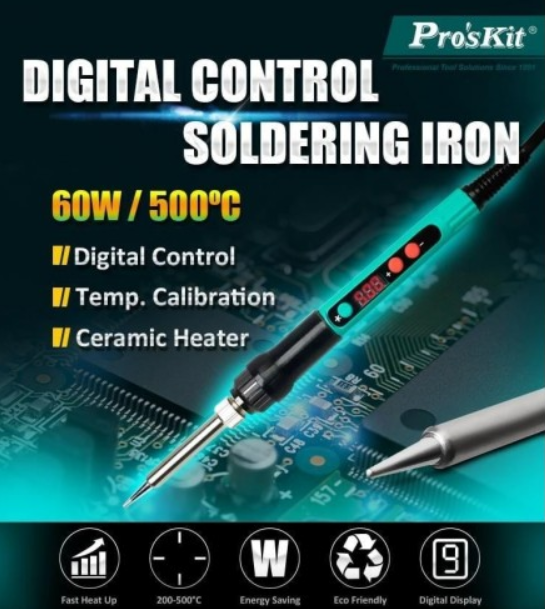 Rəqəmsal lehimləmə dəmir Pro'skit SI-186F
