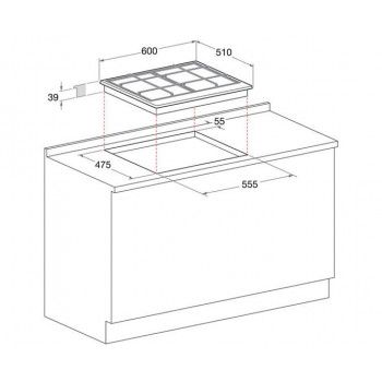 Qaz üstlüyü Hotpoint-Ariston PCN 641 /HA (WH)