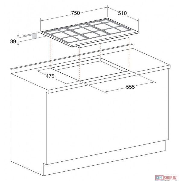 Газовая варочная панель Hotpoint-Ariston PCN 750 T (AN) R /HA