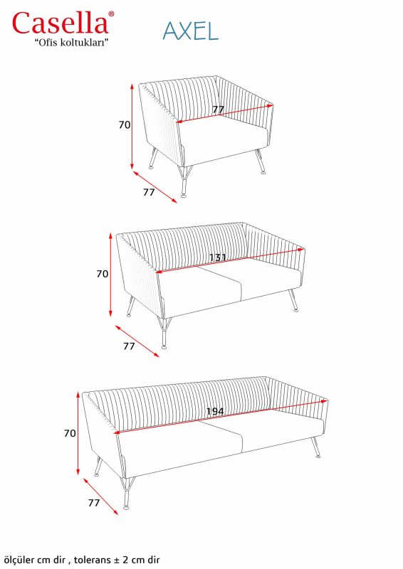 Divan ofis üçün Casella Axel 02