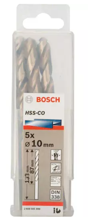 Burğu metal üçün HSS-CO 11x94x142mm (5 ədəd) Bosch 2608585901