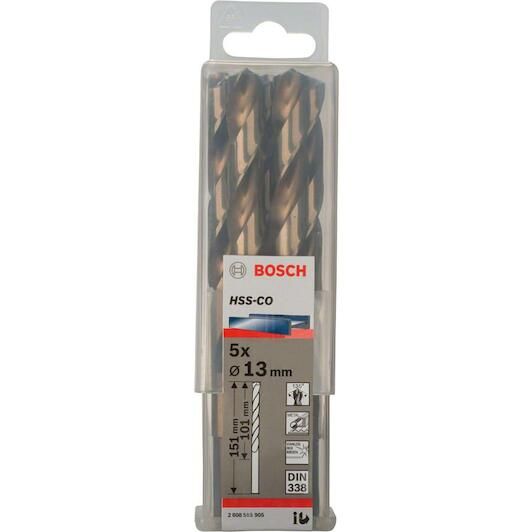 Burğu metal üçün HSS-CO 13x101x151mm (5 ədəd) Bosch 2608585905