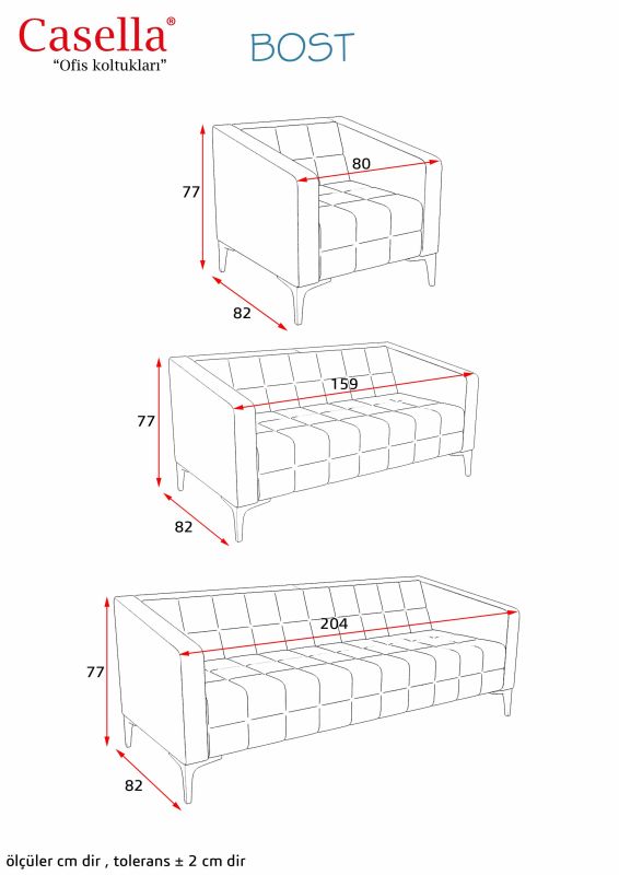 Divan ofis üçün Casella Bost  01