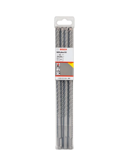 Burğu dəsti beton üçün SDS-plus-5X 10x150х210 (10ədəd) mm Bosch 2608833903