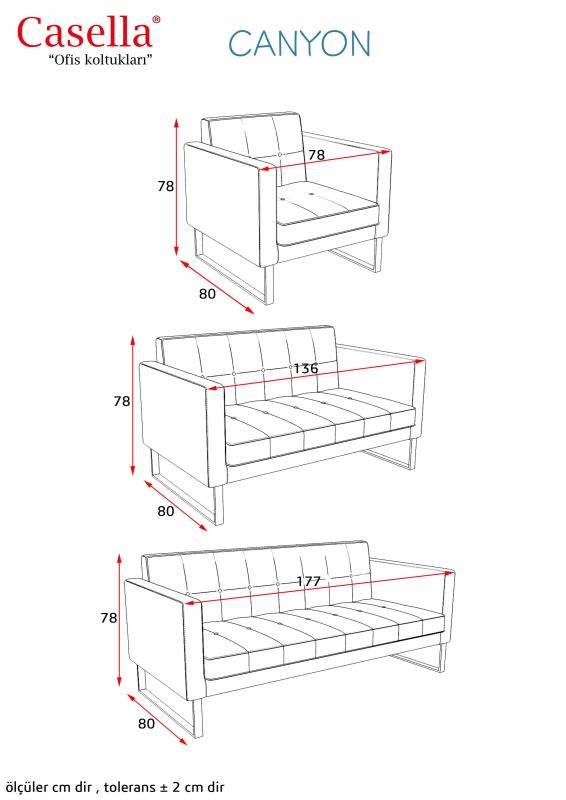 Divan ofis üçün Casella Canyon c 277