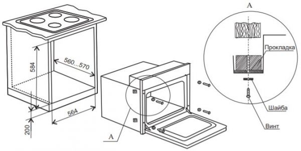 Quraşdırılan elektrik soba De Luxe 6006.05эшв-061