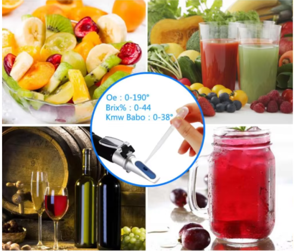 Рефрактометр портативный для вина, пива и фруктового сока RF033BX  Рефрактометр портативный для вина, пива и фруктового сока RF033BX