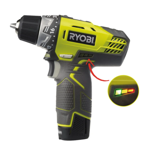 Drel-vintburan akkumulyatorlu Ryobi R12DD-LL13S 5133001802