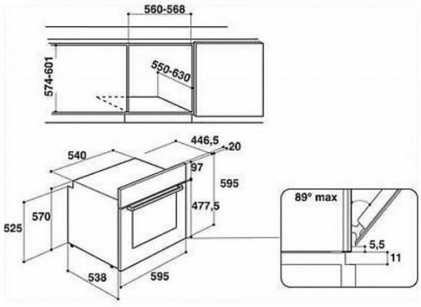 Soba Hotpoint-Ariston FA2 841 JH IX HA