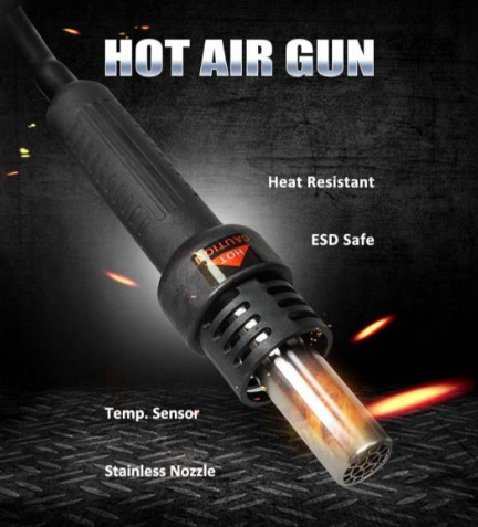 Hot air çoxfunksiyalı rəqəmsal lehimləmə stansiyası Pro'skit SS-989B
