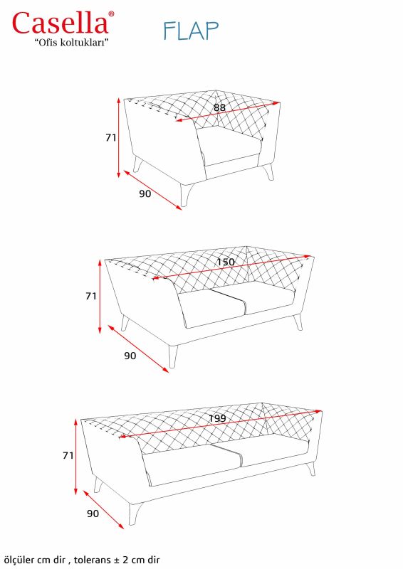 Divan ofis üçün Casella Flap FLP 06