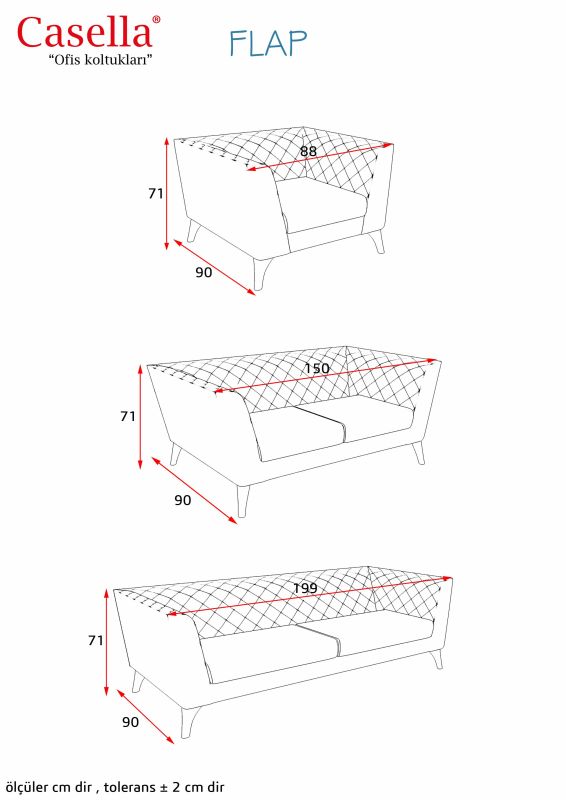 Divan ofis üçün Casella Flap FLP 04