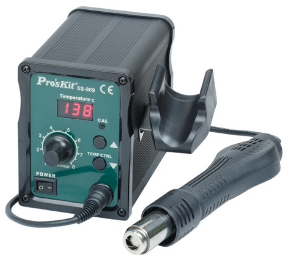 Rəqəmsal termo-havalı lehimləmə stansiyası Pro'skit SS-969B