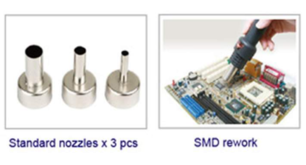 Rəqəmsal termo-havalı lehimləmə stansiyası Pro'skit SS-969B