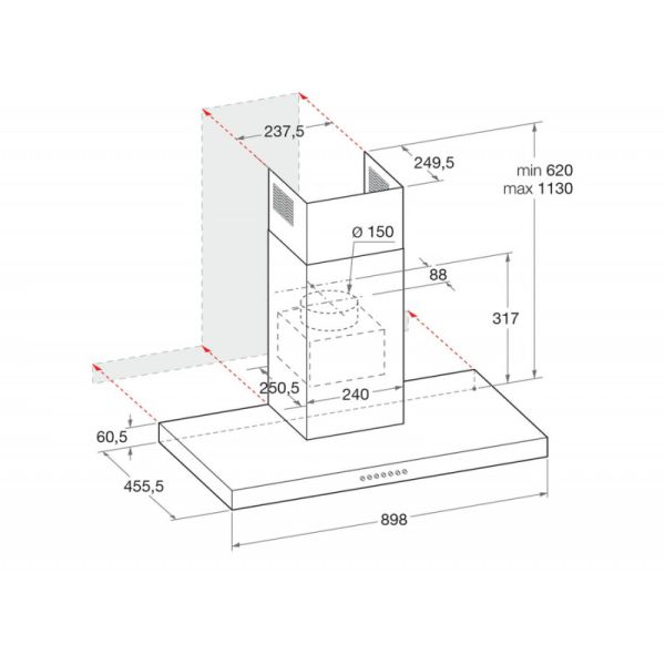 Aspirator Hotpoint-Ariston HHBS 9.8F LT X