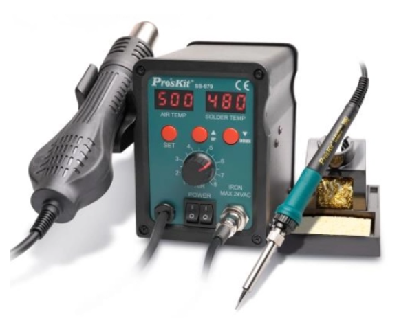 Rəqəmsal termo-havalı lehimləmə stansiyası Pro'skit SS-979B