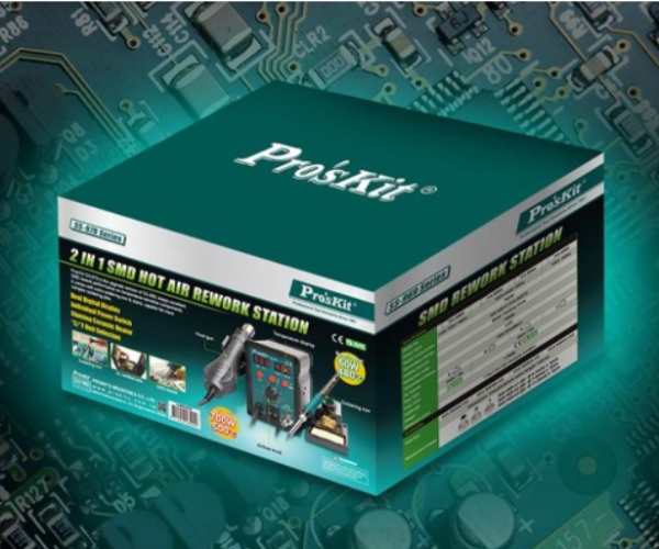 Rəqəmsal termo-havalı lehimləmə stansiyası Pro'skit SS-979B