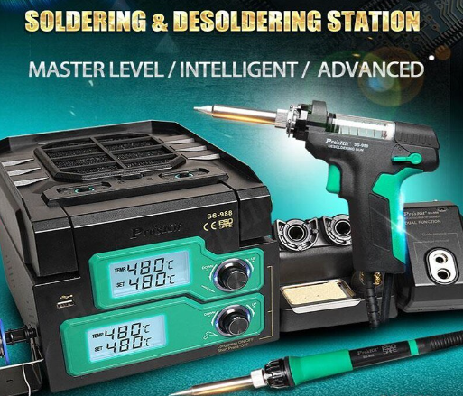 Çoxfunksiyalı lehimləmə stansiyası Pro'skit SS-988B