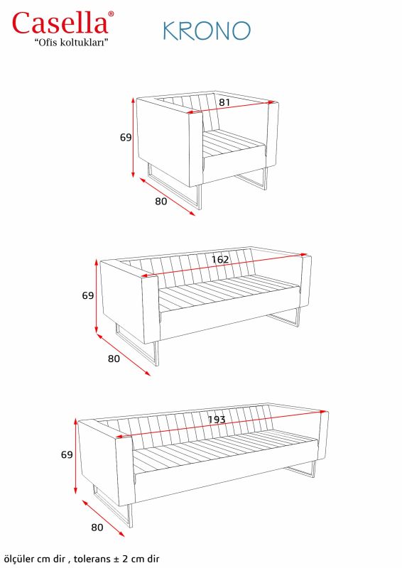 Divan ofis üçün Casella Krono KRN 002
