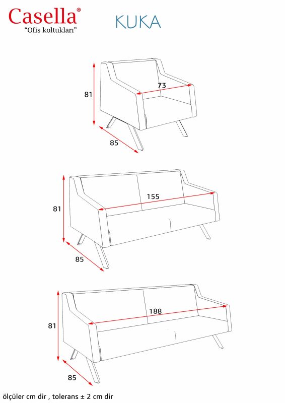 Divan ofis üçün Casella Kuka 01