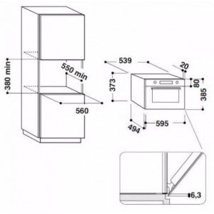 Mikrodalğalı soba Hotpoint-Ariston MD 554 İX HA