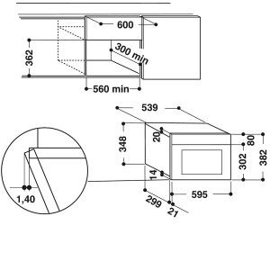 Mikrodalğalı soba Hotpoint-Ariston MN 413 IX HA