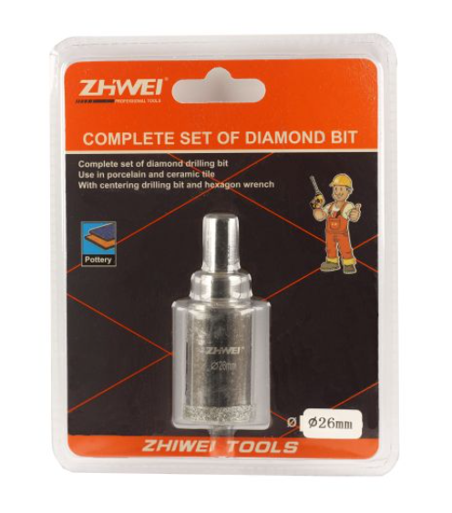 Almaz buruq kafel üçün 30 mm Zhwei