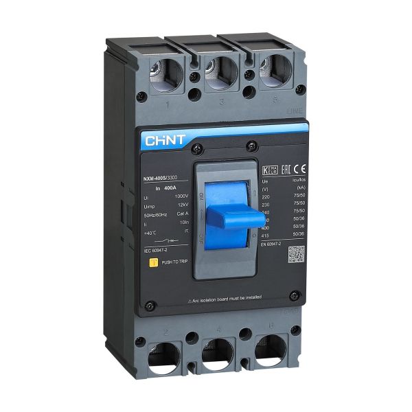 Выключатель автоматический NXM-400S/3Р 400A 50кА (CHINT) 131373