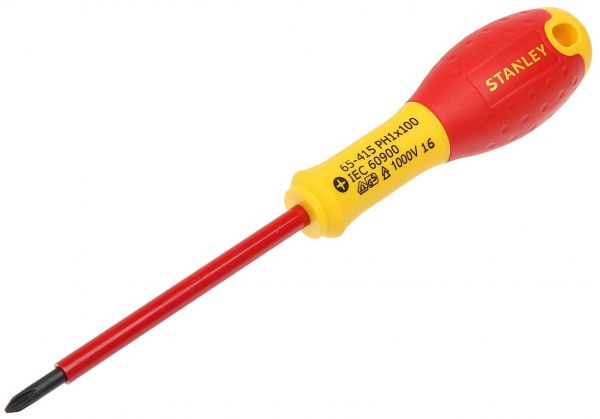 Отвертка Stanley FatMax VDE 1000V Phillips PH1 х 100 мм (0-65-415)