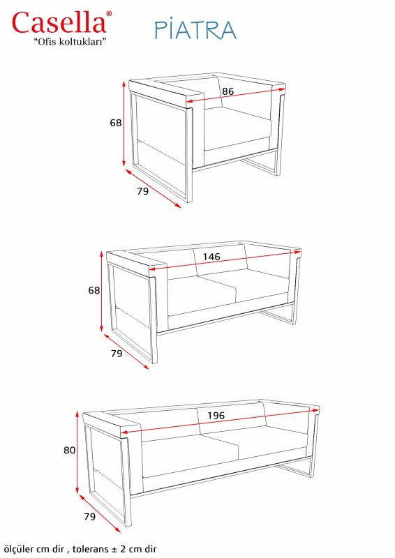 Divan ofis üçün Casella Piatra PTR 02