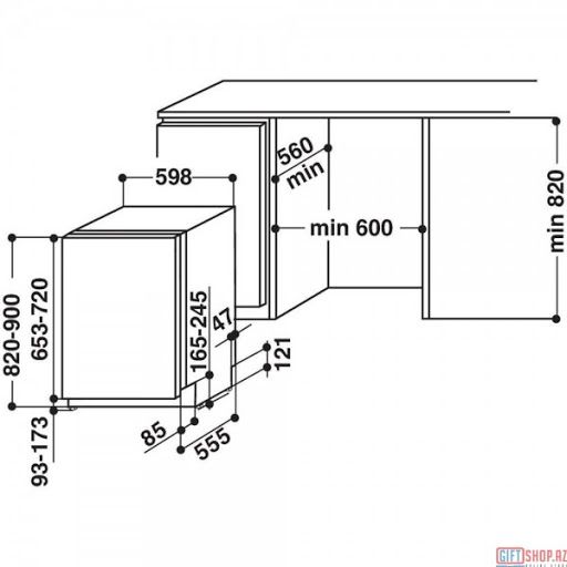 Qabyuyan maşını Hotpoint-Ariston HIS 3010