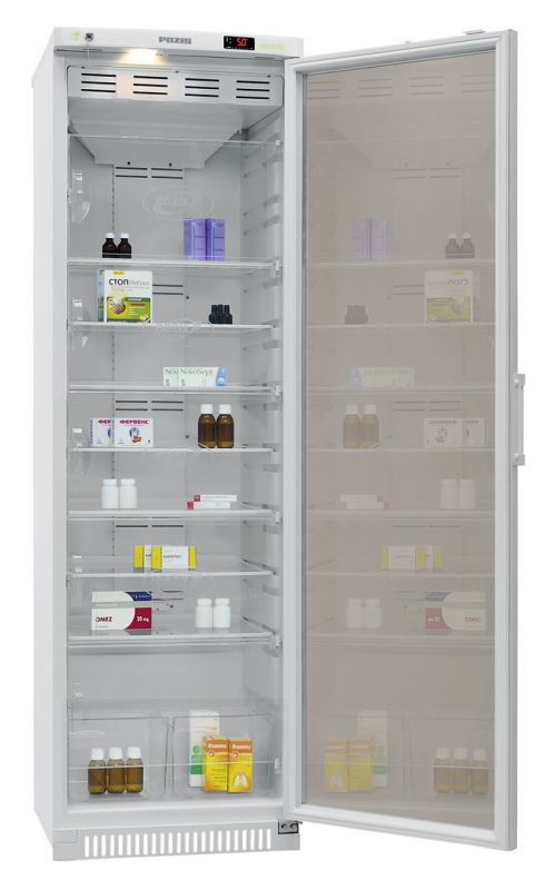 Əczaçılıq soyuducusu Pozis XF-400-3 W (Şəffaf şüşə)