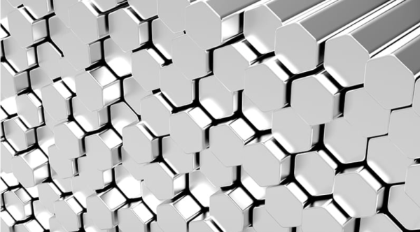 Paslanmayan poladdan altıbucaq dairə/çubuq GP 25×25 / 3 mm